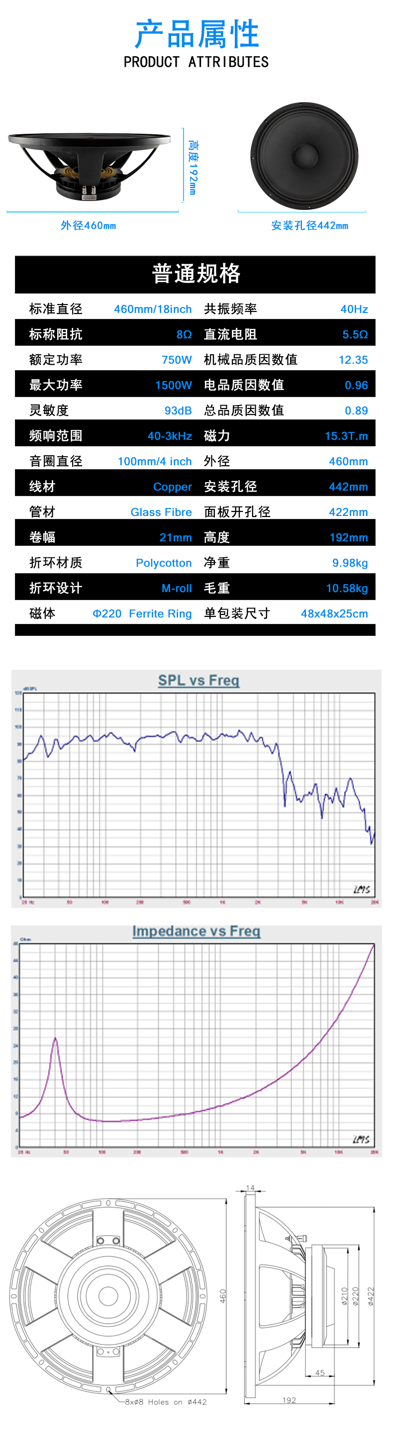 MR18H92A演（yǎn）出喇叭單元