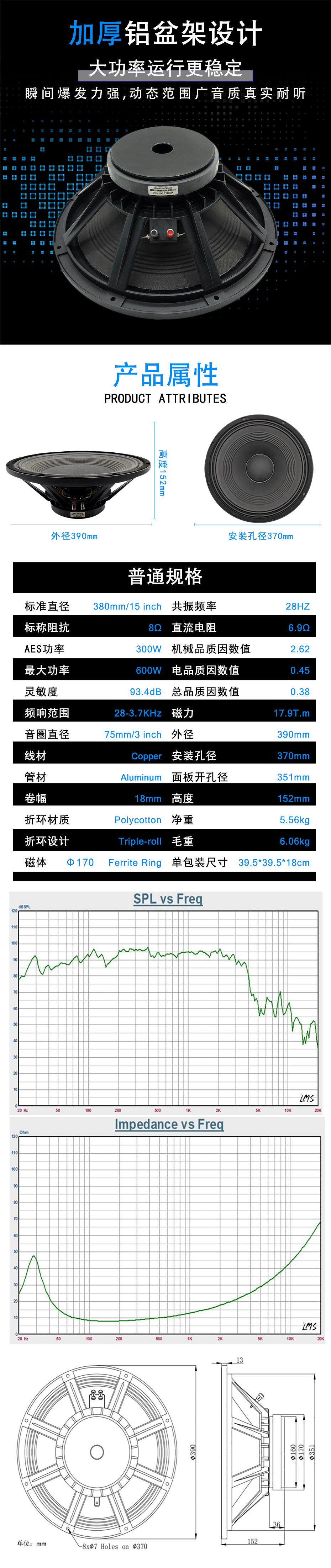 MR15H02A會議音箱喇叭詳情（qíng）圖