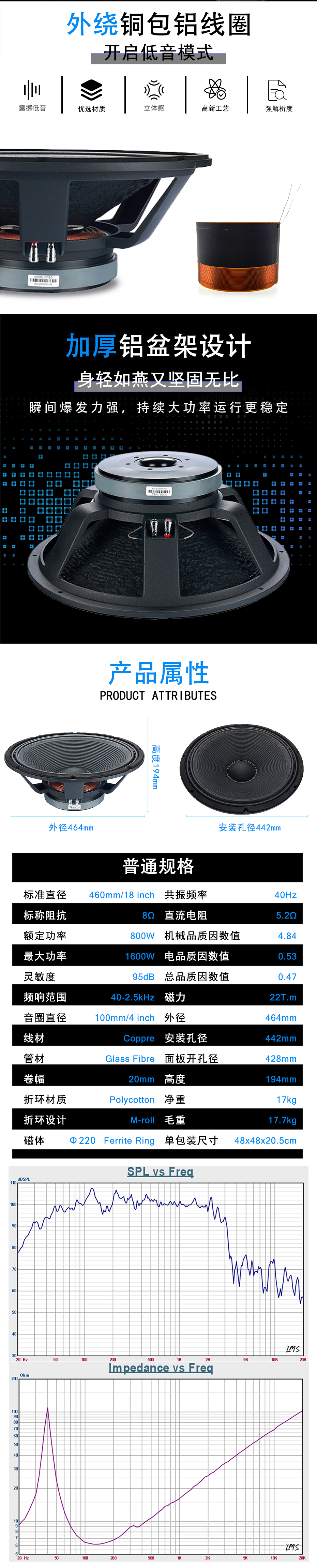 MR18-2A影K音箱喇叭詳情圖1